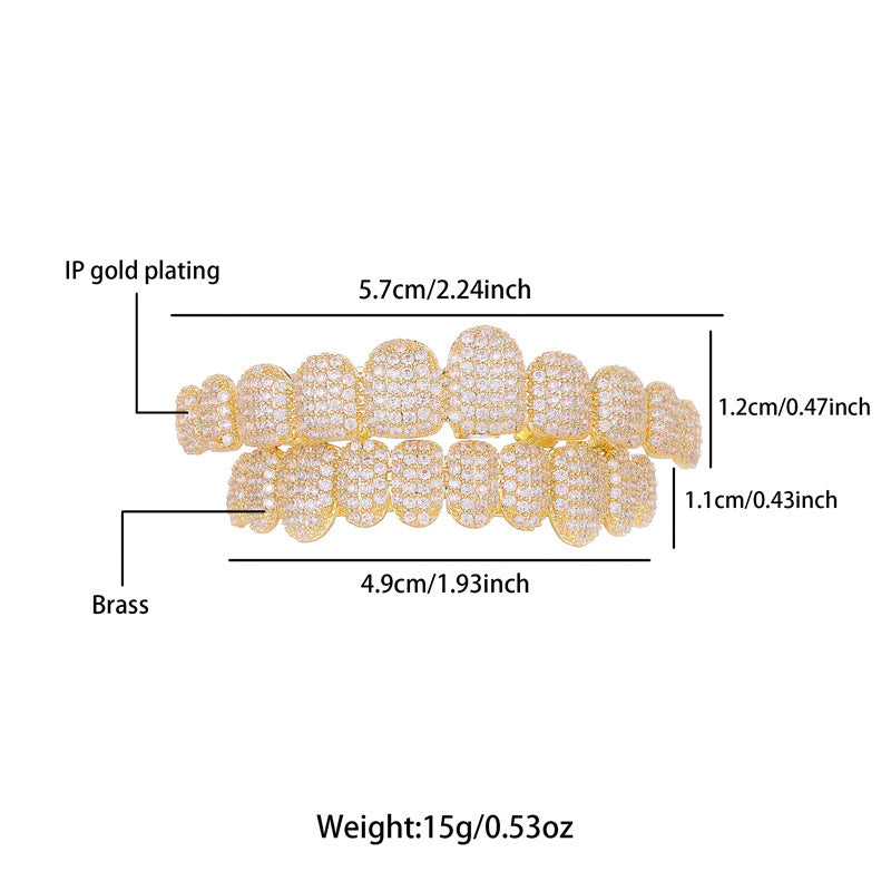 European And American Ornament Diamond Tooth Socket