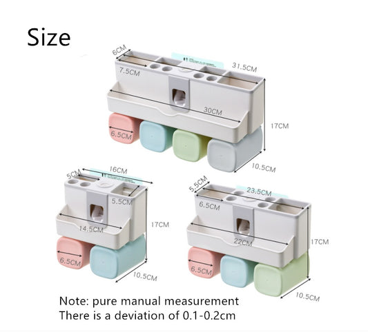 Toothbrush wash shelf