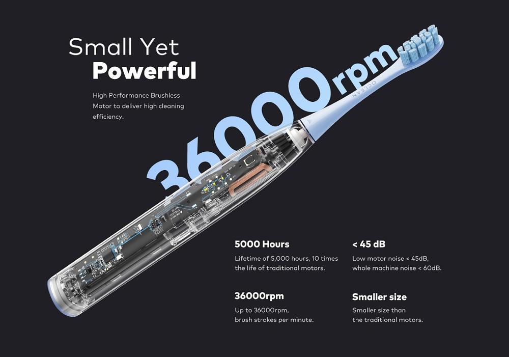F1 Electric Toothbrush IPX7 Waterproof 3 Modes Charging Ultrasonic Automatic Fast Smart Toothbrush
