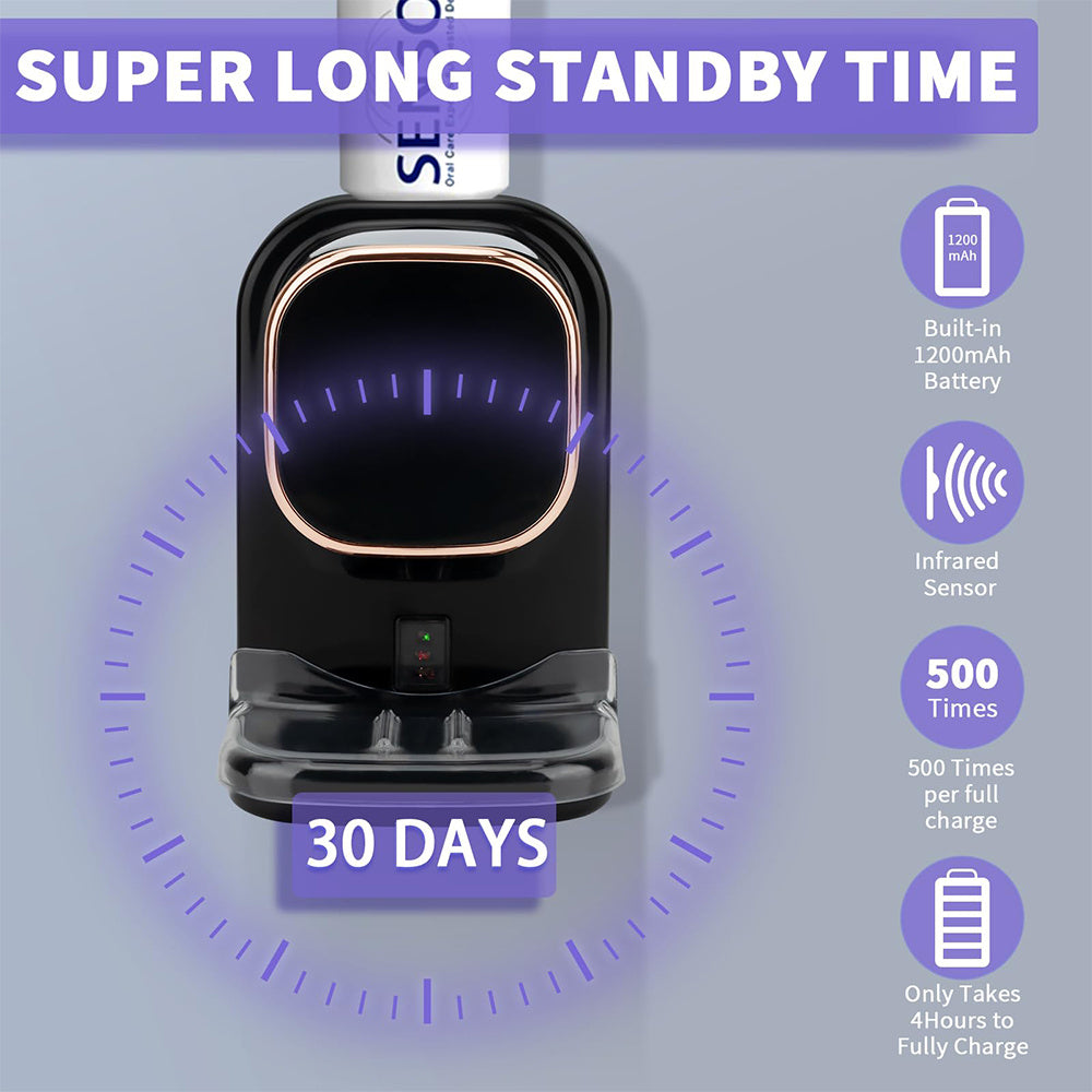 Automatic Induction Squeezing Toothpaste Without Punching Holes Wall Mounted Lazy Electric Toothpaste Sensor Toothbrush Holder