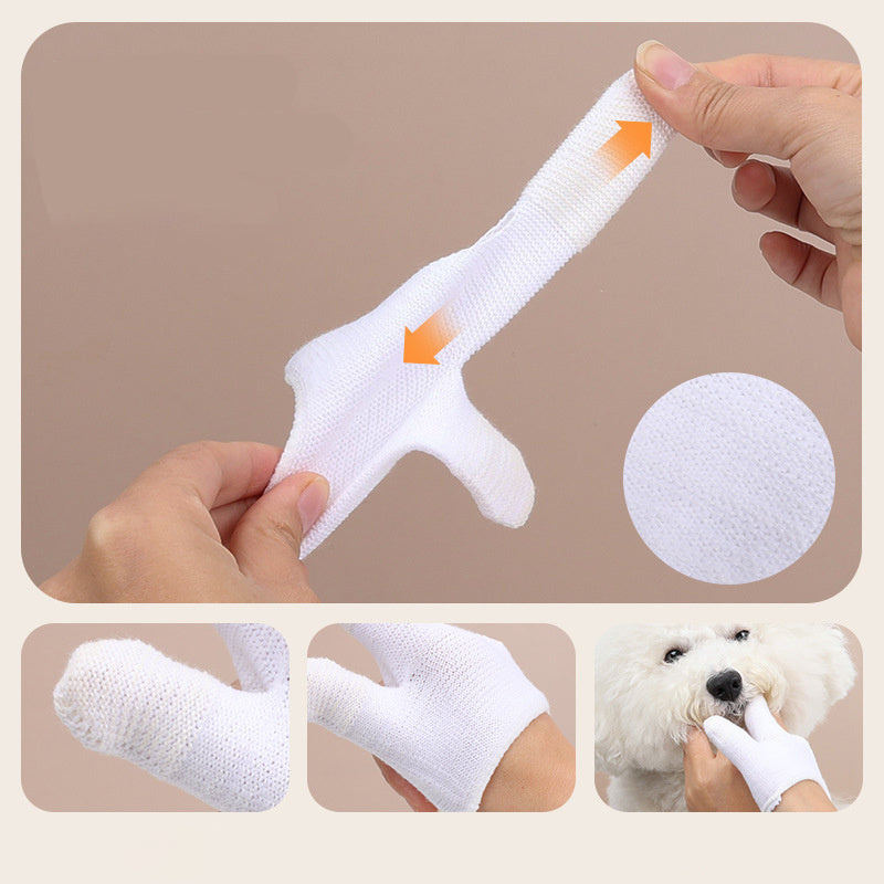 Pet Finger Toothbrush Dog Finger Cover Cleaning Teeth Dog Toothbrush Cat Mouth Cleansing Cat Toothbrush Pet Supplies