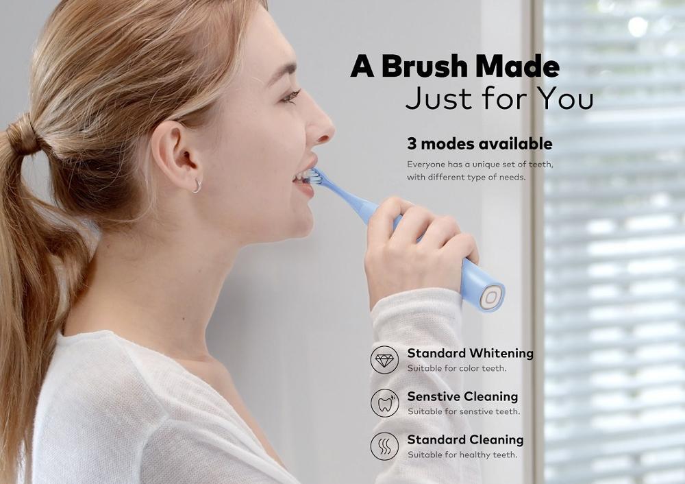 F1 Electric Toothbrush IPX7 Waterproof 3 Modes Charging Ultrasonic Automatic Fast Smart Toothbrush
