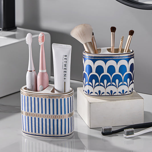 Household Light Luxury Ceramic Toothbrush Rack