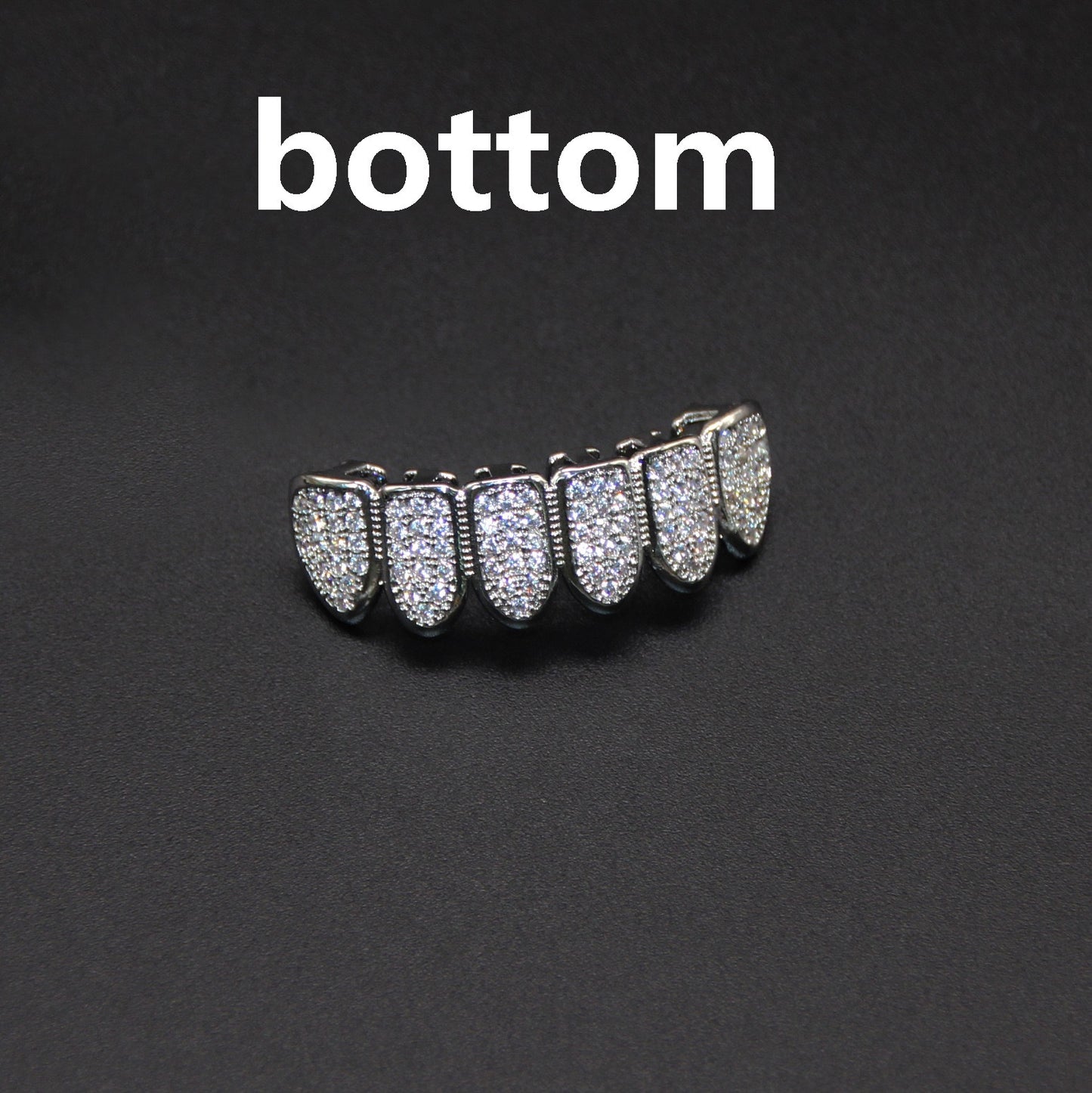 Hip Hop Tooth Socket Copper Zircon Micro British Real Gold Non-fading Tooth Decoration