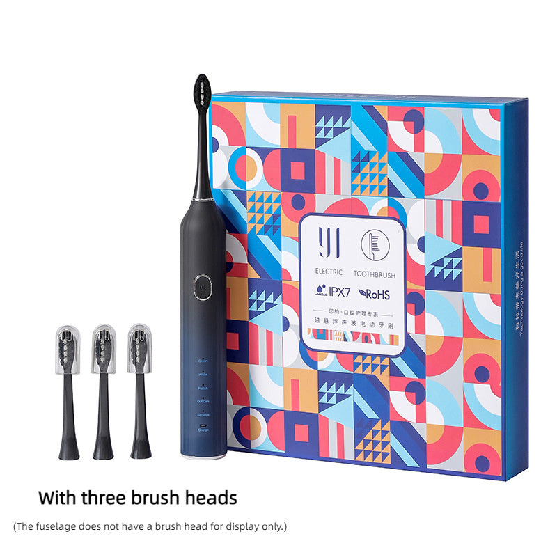 Ultrasonic Electric Toothbrush With 5 Cleaning Modes , Magnetic Levitation High-speed Motor,Charging Once For 100 Days, IPX7 Waterproof, Soft Bristle