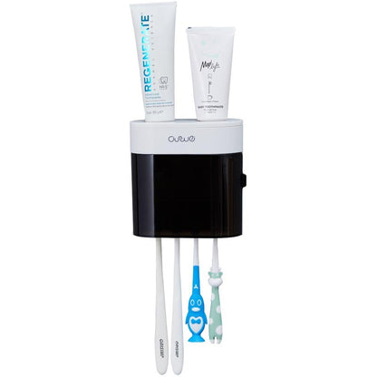 Hanging squeezer toothbrush
