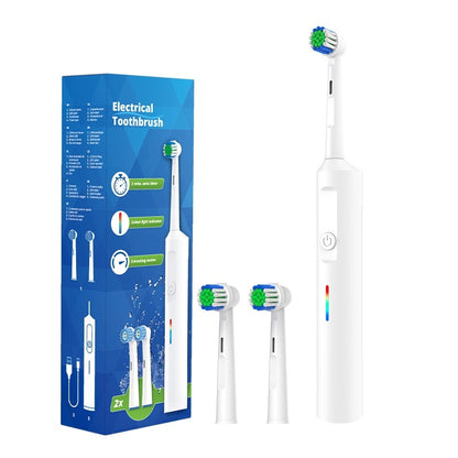 Rotary Electric Toothbrush Whitening Polishing Remove Tooth Stains