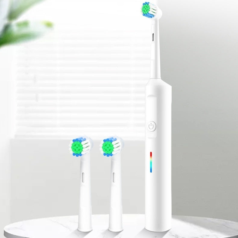 Rotary Electric Toothbrush Whitening Polishing Remove Tooth Stains