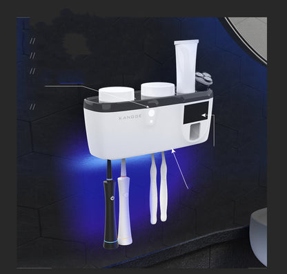 Automatic toothpaste rack