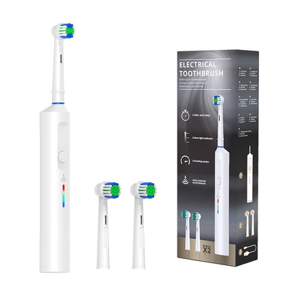Rotary Electric Toothbrush Whitening Polishing Remove Tooth Stains