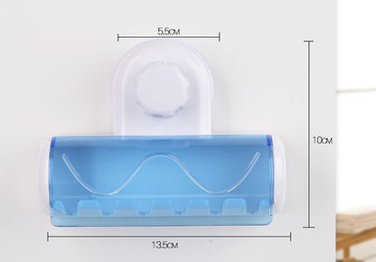 Suction-cup Bathroom Toothbrush Holder Set Adsorption Creative Six-suction Toothbrush Holder