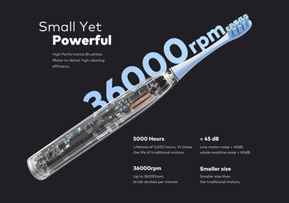F1 Electric Toothbrush IPX7 Waterproof 3 Modes Charging Ultrasonic Automatic Fast Smart Toothbrush