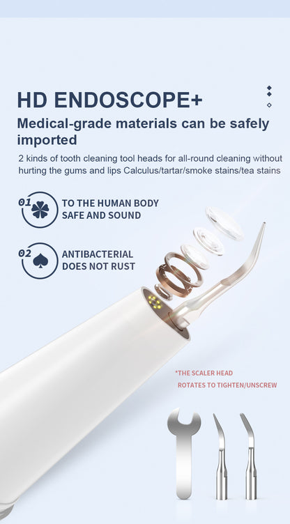 Visual Ultrasonic Tooth Cleaning Device Convenient Household Tooth Flushing Device To Remove Calculus And Beauty Tooth Cleaning Device