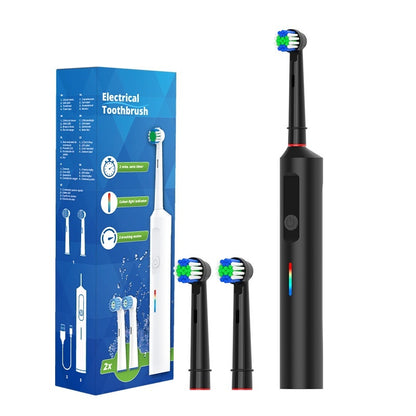 Rotary Electric Toothbrush Whitening Polishing Remove Tooth Stains