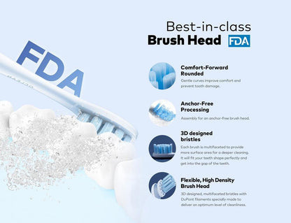 F1 Electric Toothbrush IPX7 Waterproof 3 Modes Charging Ultrasonic Automatic Fast Smart Toothbrush