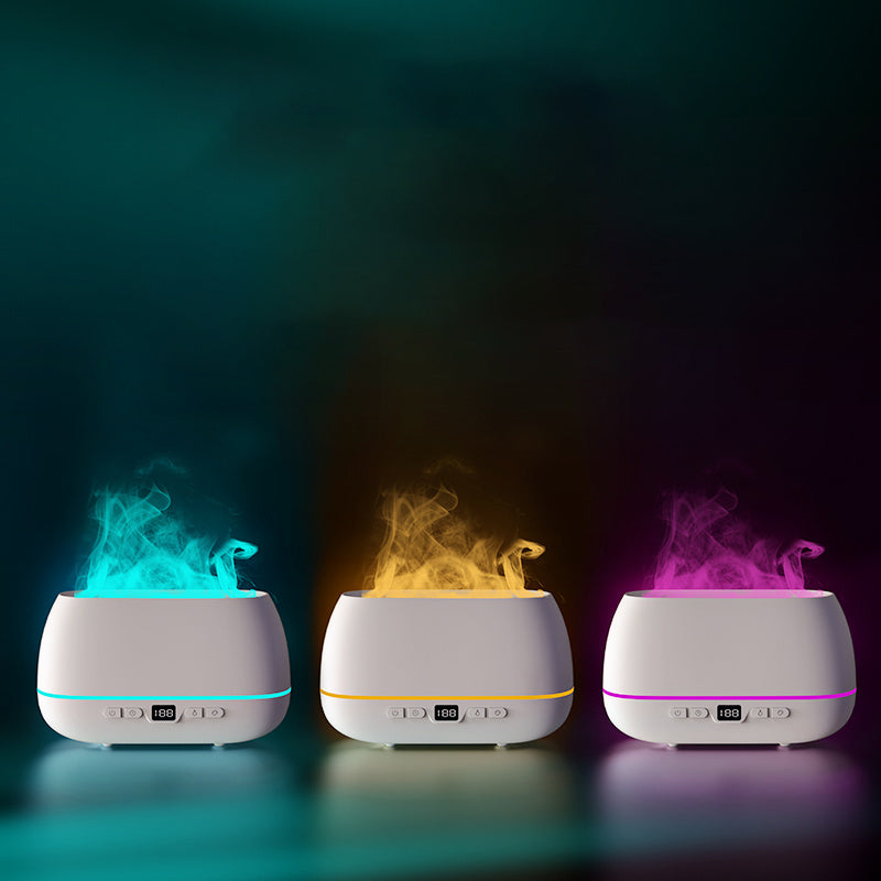 3D Flame Humidifier 200ml USB Flame Aroma Diffuser Household Humide Aromatherapy Diffuser